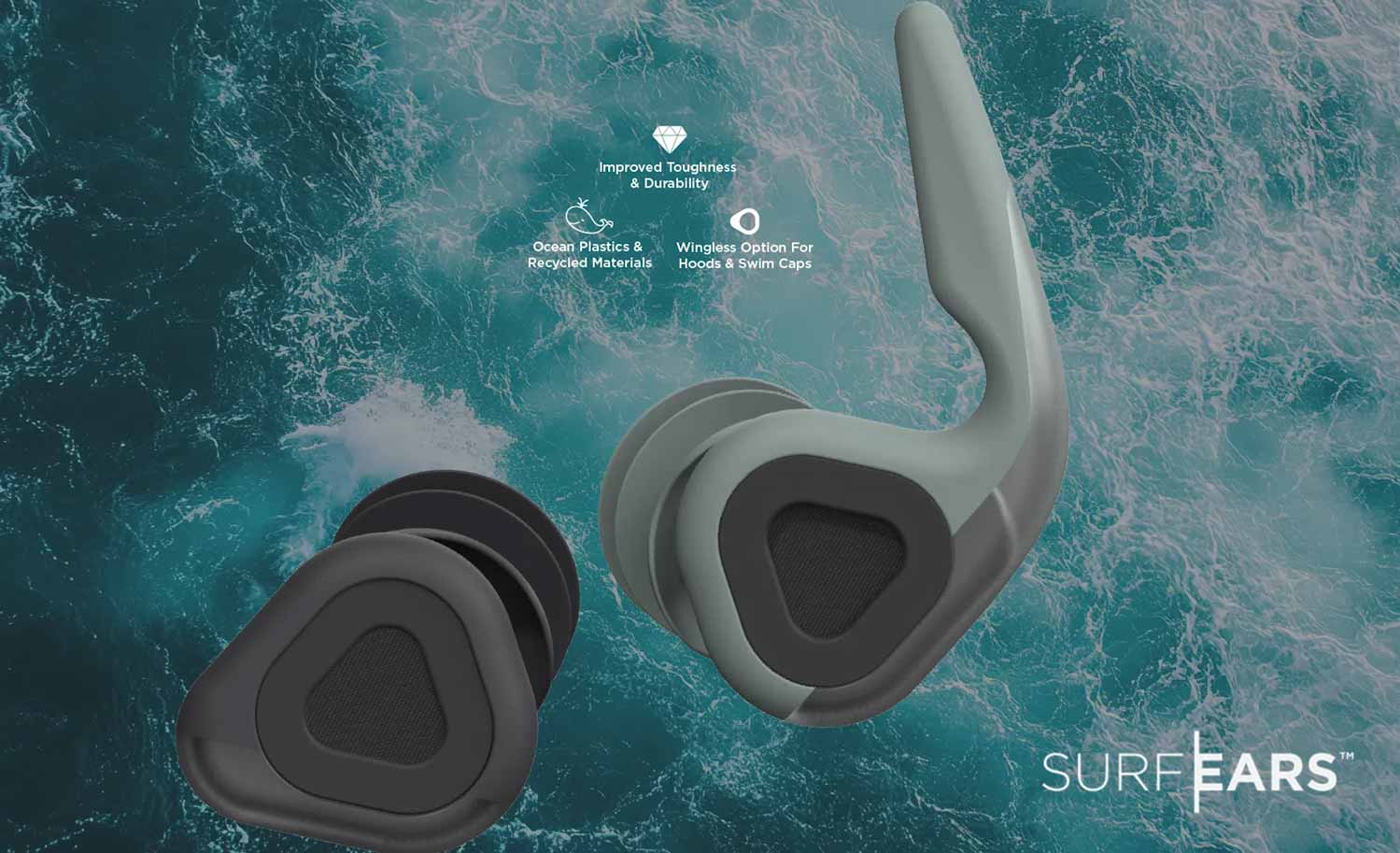 SurfEars 4.0 Earplugs – Black Sage