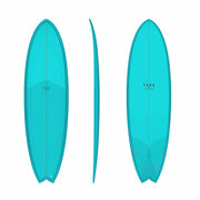 Surfboard Torq Epoxy Mod Fish Classic Color Aqua – 7'2