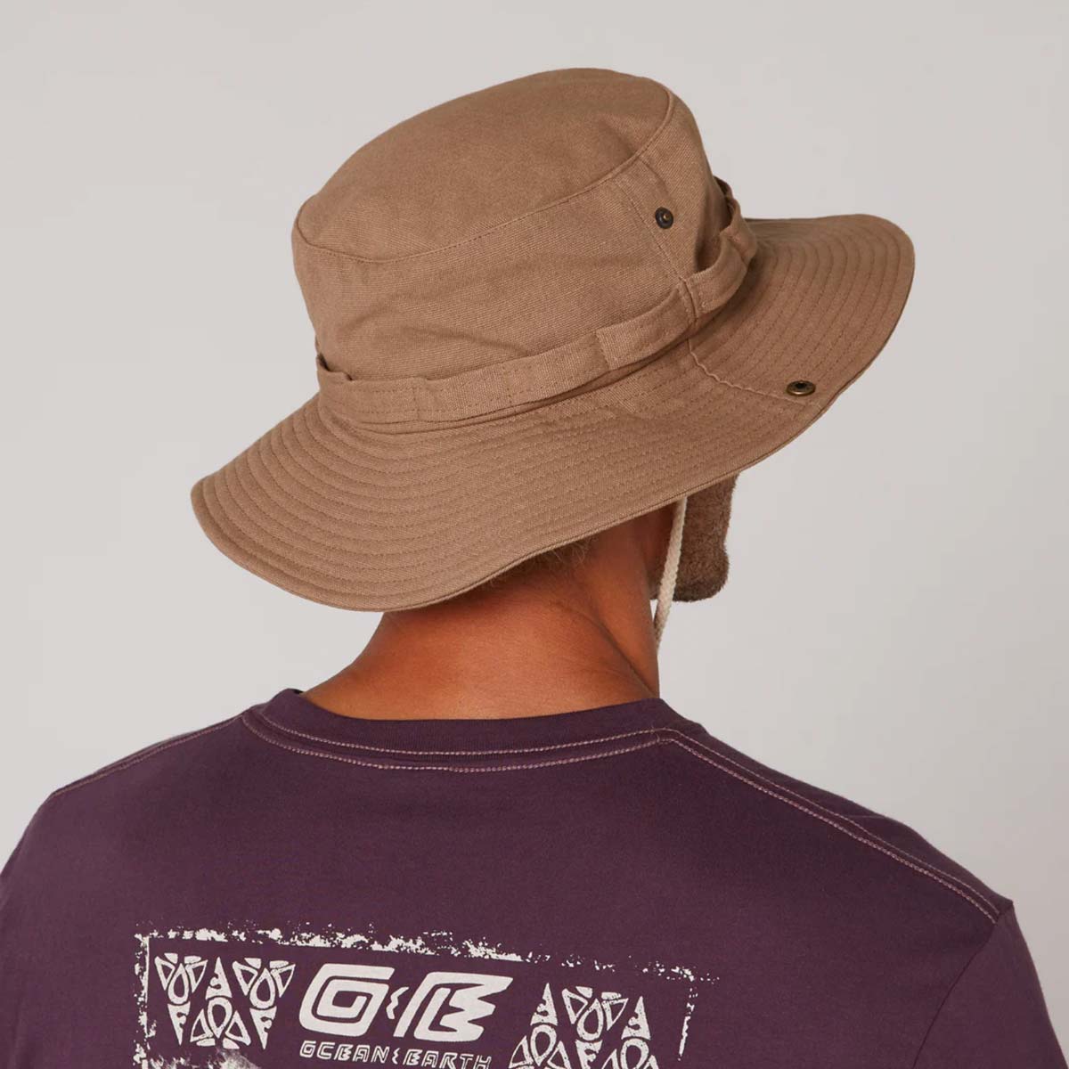 Ocean &and Earth Wide Brim cepure – Stone brūna