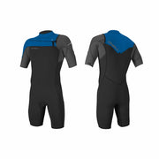 O'Neill Youth Hammer 2mm Chest Zip S/S Sring Wetsuit  – Black/Graph/Ocean EQ6
