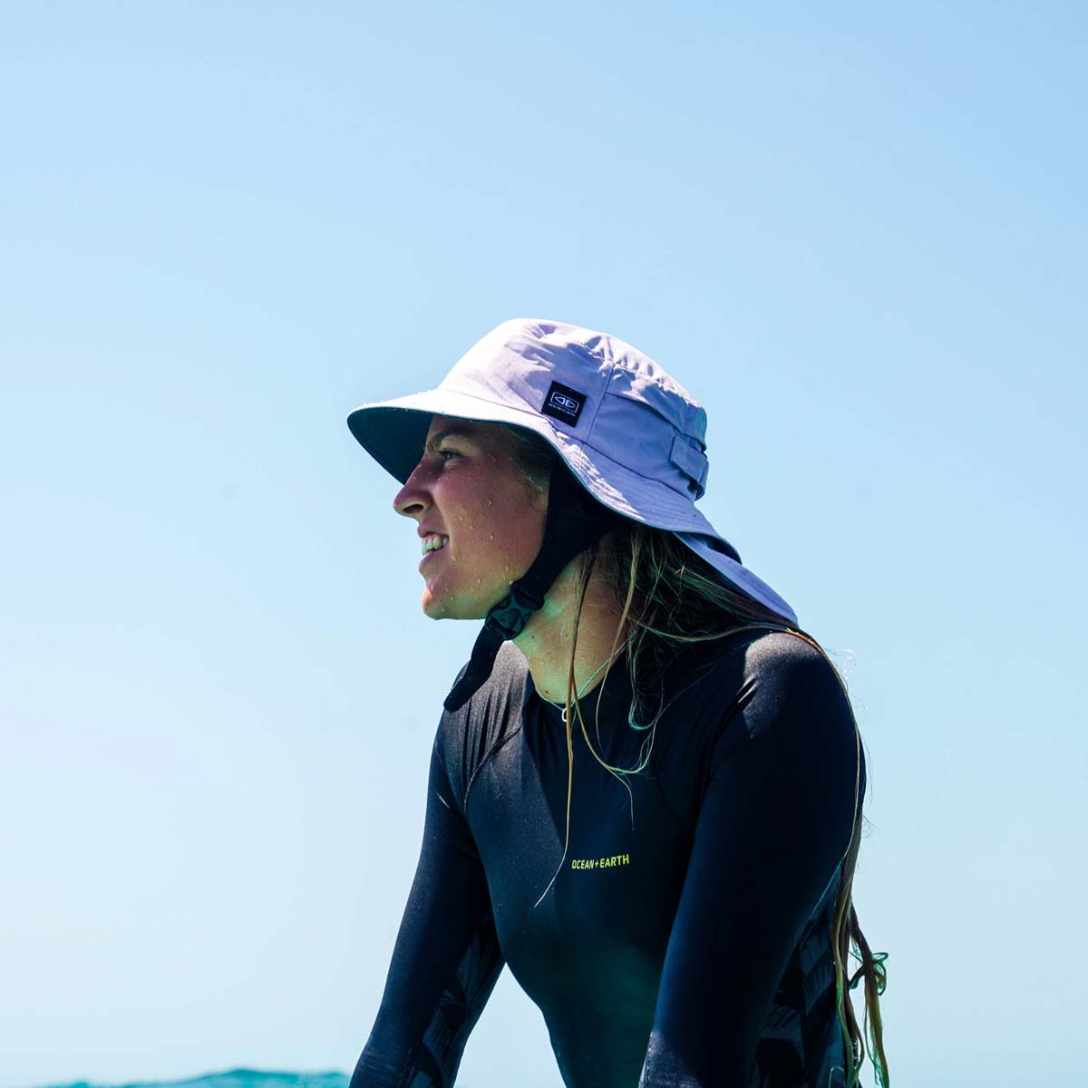 Ocean & Earth Indo Stiff Peak Surf Hat – Charcoal