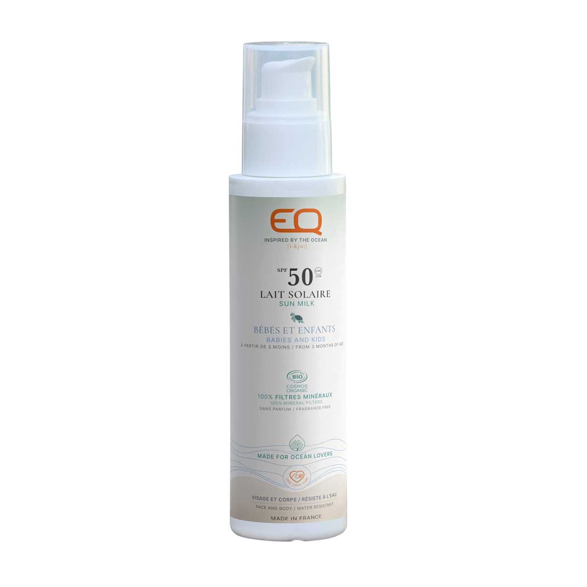 Saules aizsargkrēms EQ 50+SPF 6 Kids - Bio Cosmos Sunscreen – 150 ml