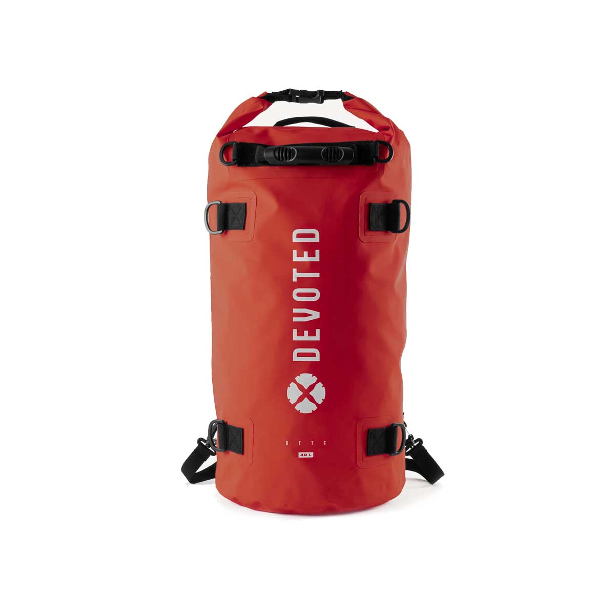 Ūdensizturīga soma Devoted Dry Bag Backpack 40L - sarkana