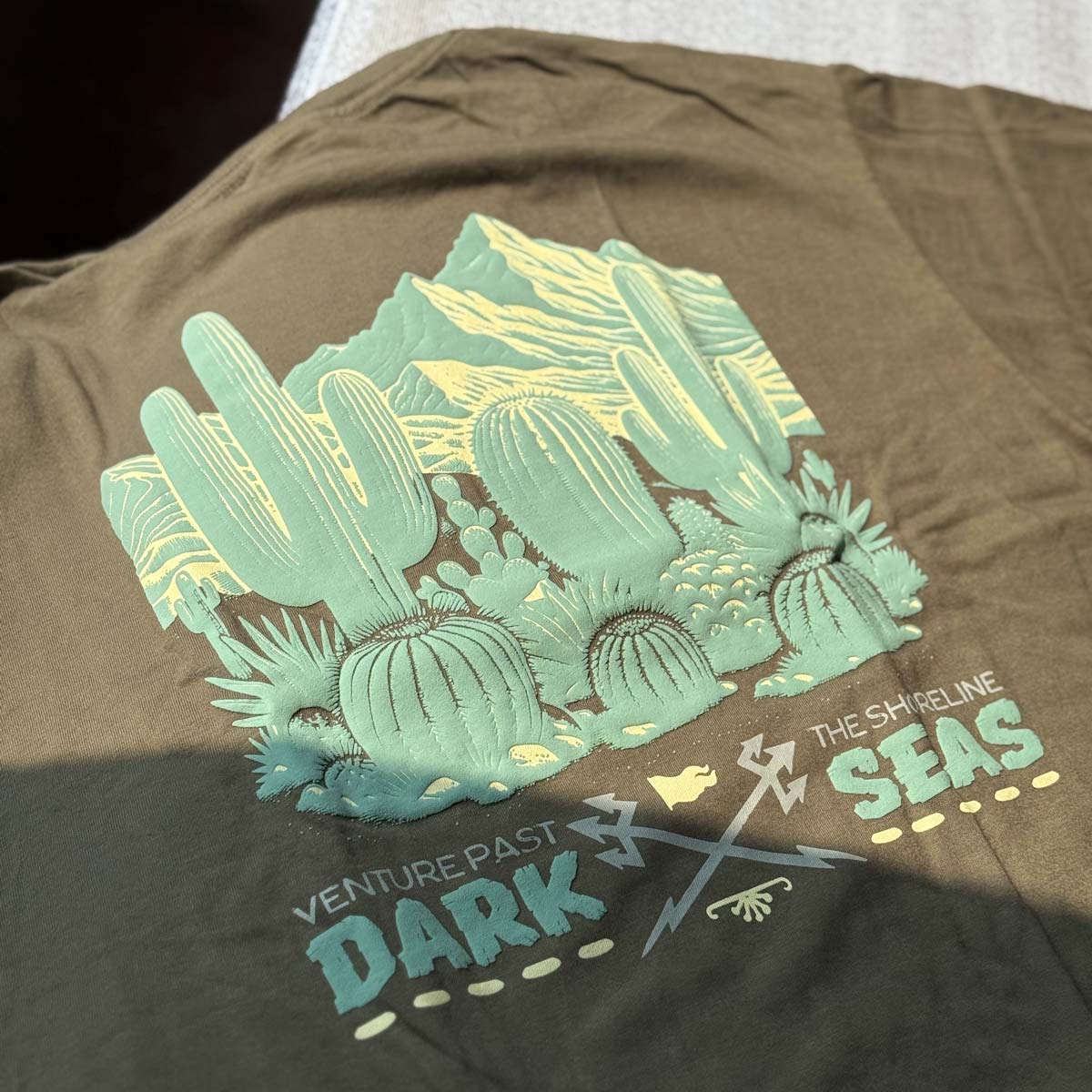 Dark Seas High & Dry Pigment S/S Tee – Bronze Green