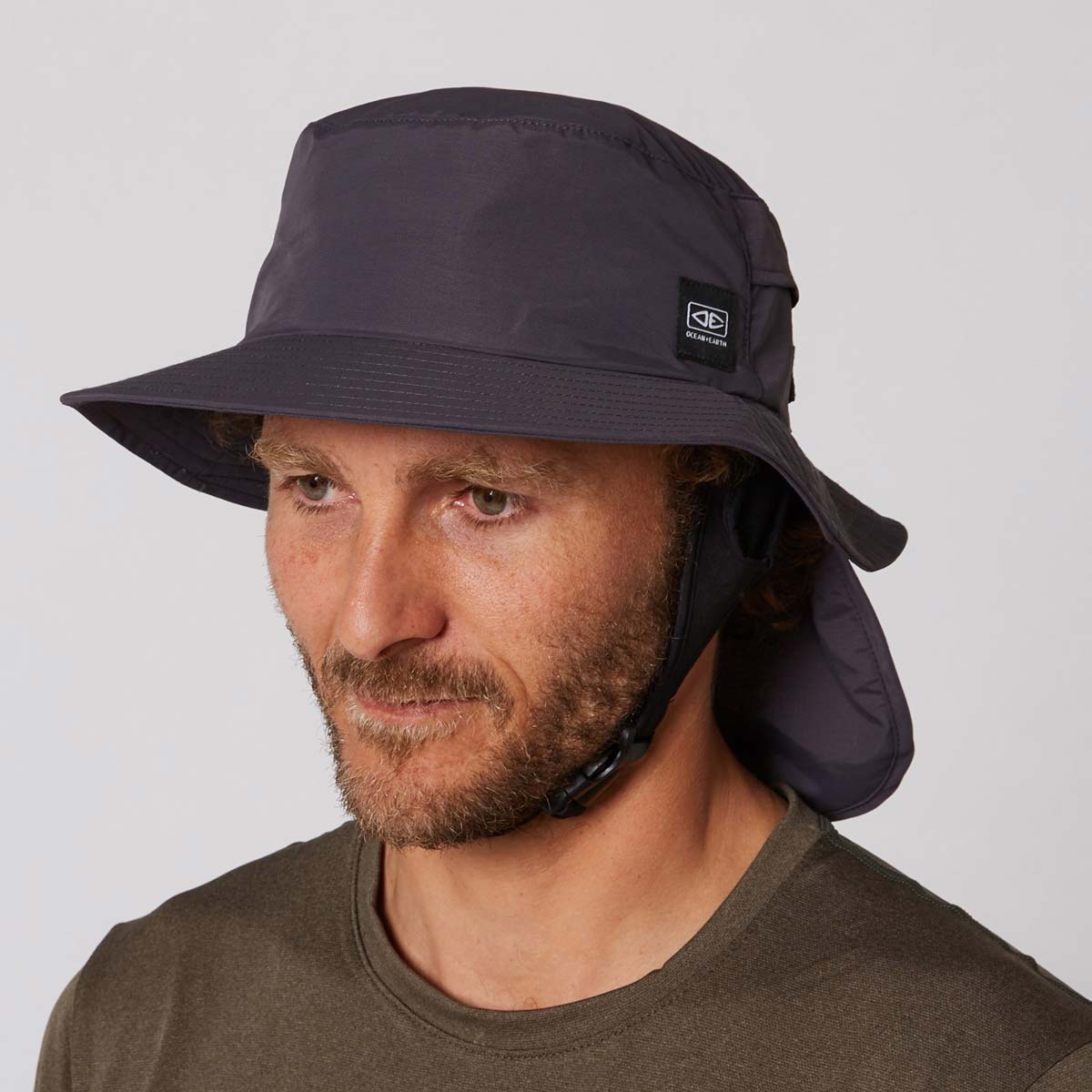 Ocean & Earth Indo Stiff Peak Surf Hat – Gray