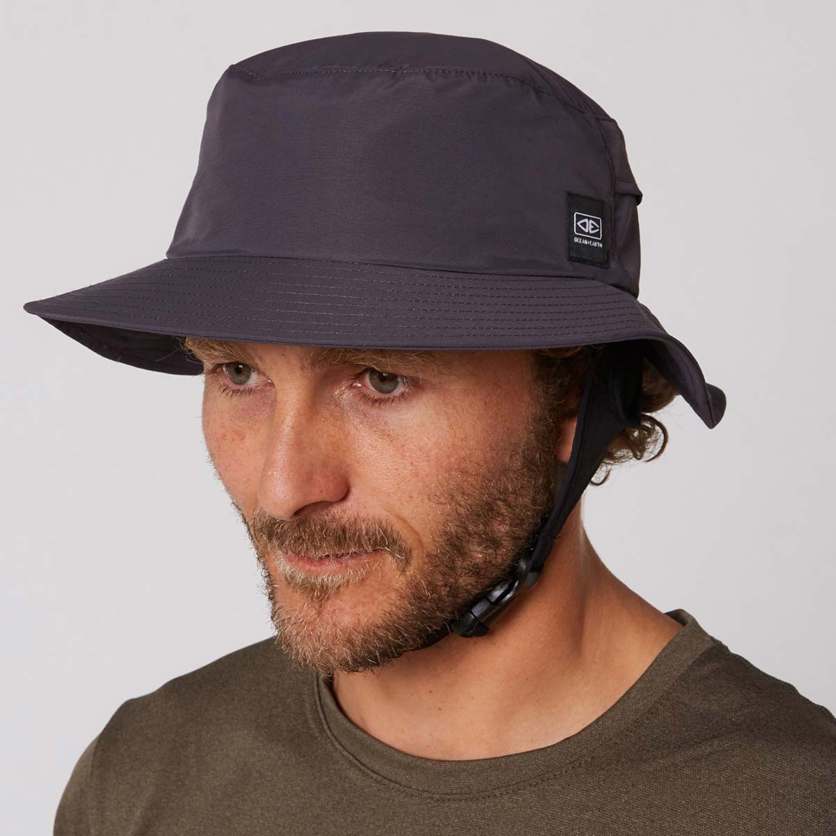 Ocean & Earth Indo Stiff Peak Surf Hat – Gray