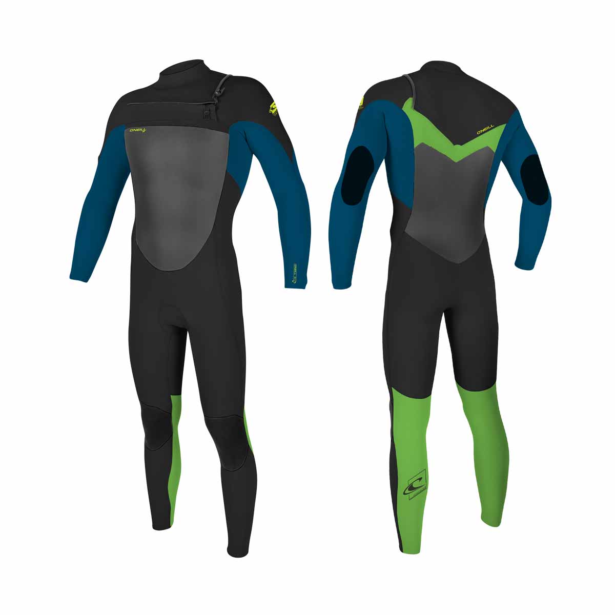 O'Neill Youth Epic CZ full 5/4 mm Wetsuit – Black/Ultrablu/Gayglo GQ9