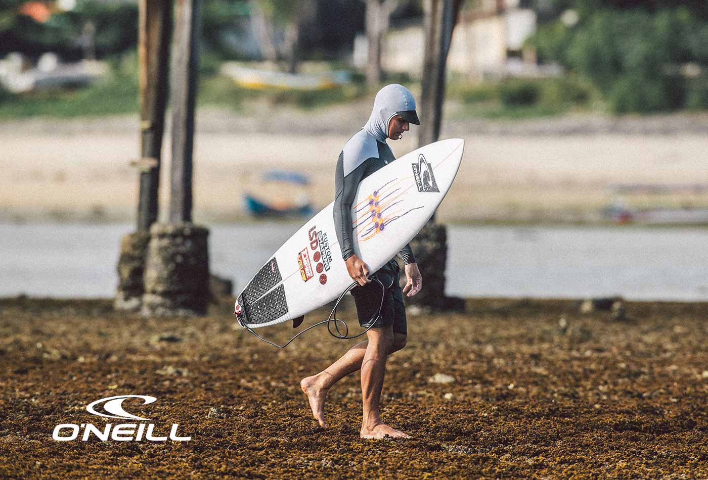 O'Neill Premium Skins O'Zone L/S Rash Guard w/Hood – Graph/Slate/White IM7