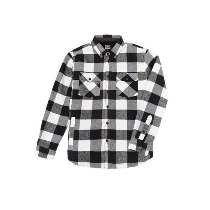Flaneļa Jaka Loser Machine Alcott jacket – melna ar baltu