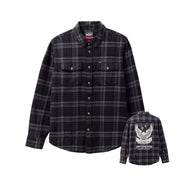 Flaneļa krekls ar apdruku Loser Machine Step Up Woven Shirt – melns