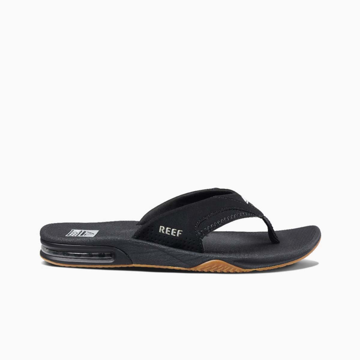 Reef Men's Fanning Flip Flops – Black/Silver