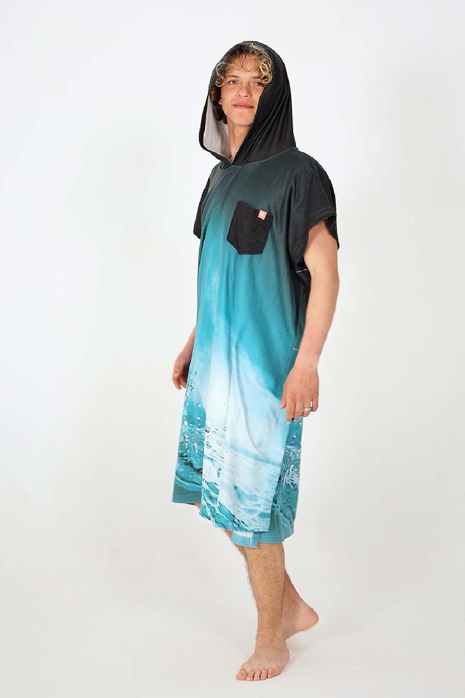 After Essentials Micro Fleece Poncho Towel – Underwater