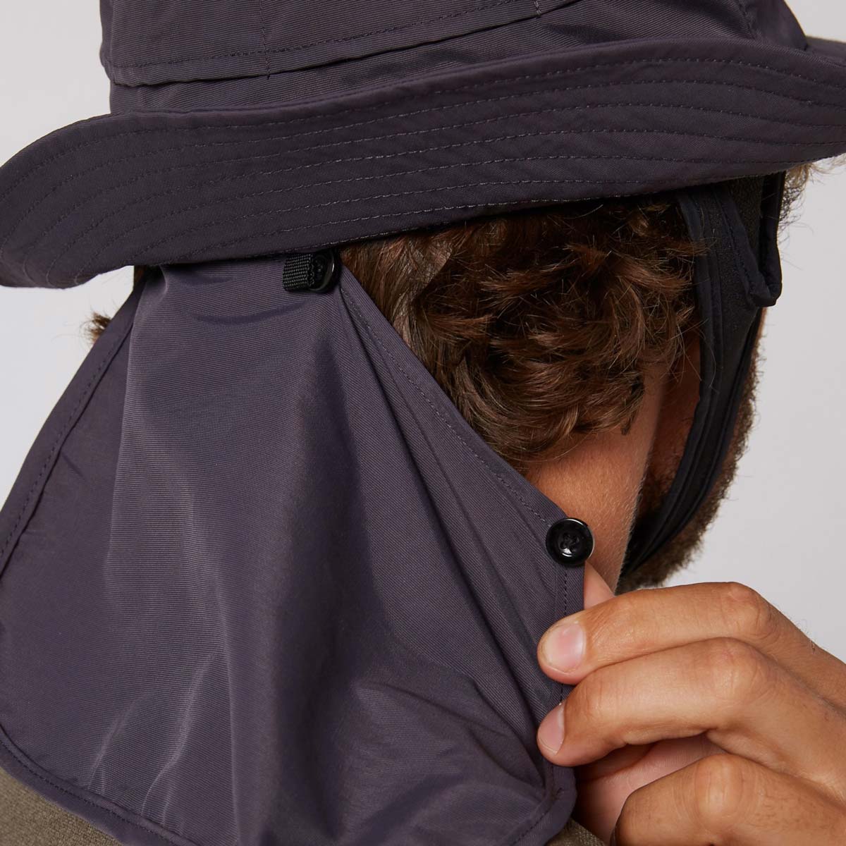 Ocean & Earth Indo Stiff Peak Surf Hat – Gray