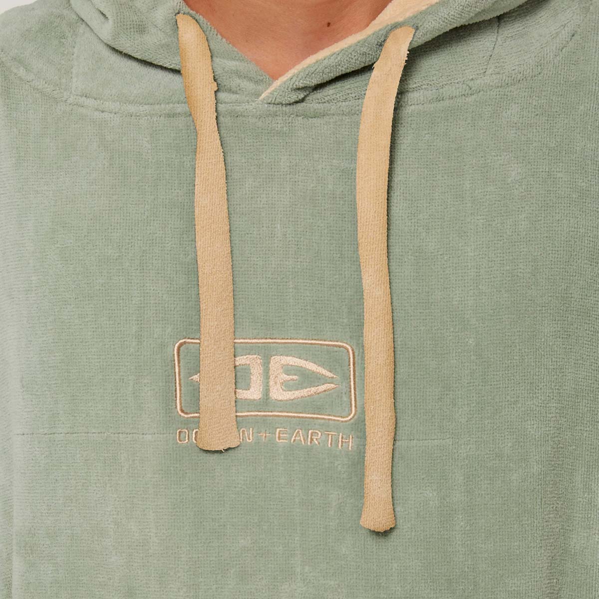 Ocean & Earth DayBreak Hooded pončo dvielis – Sage