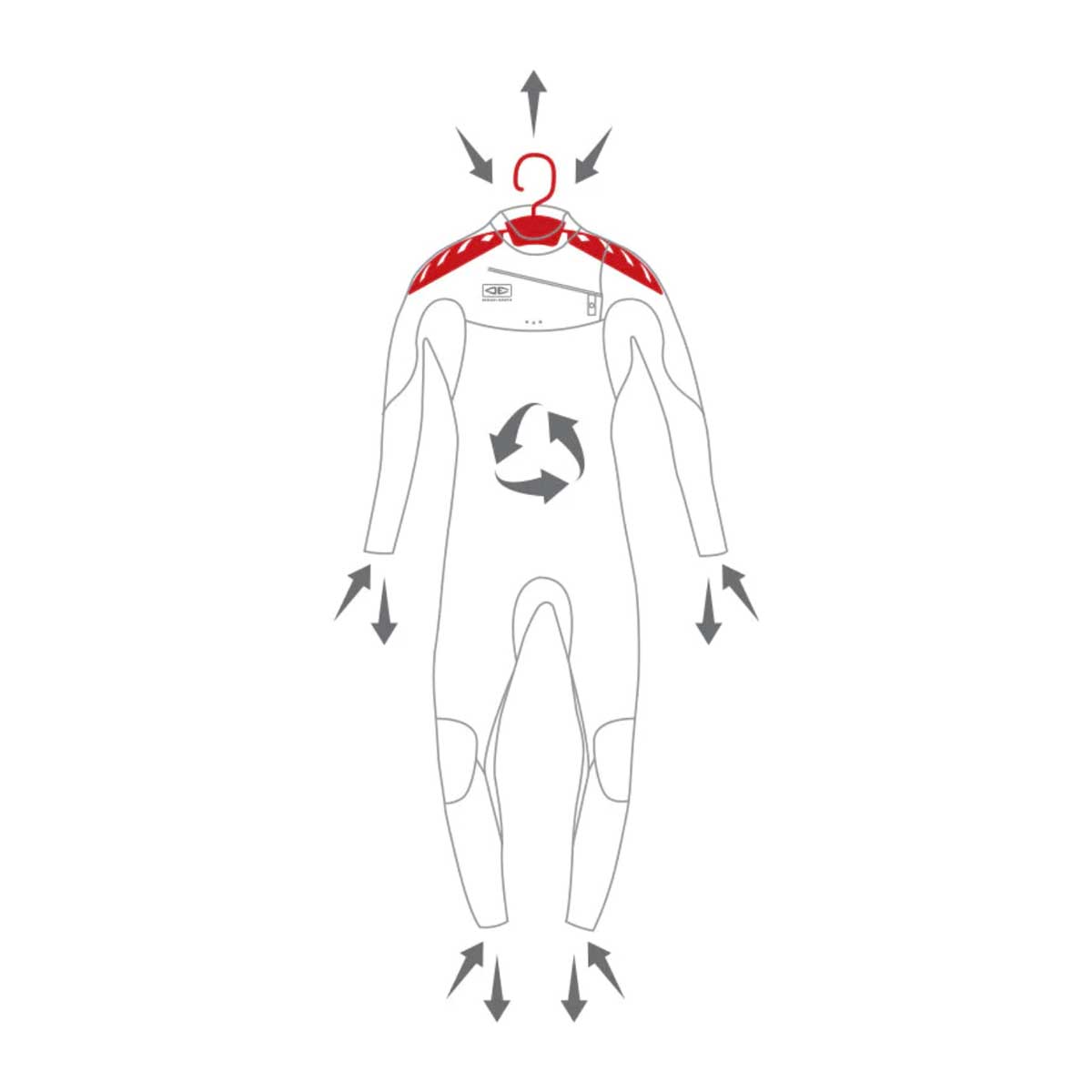 Ocean & Earth Quick Dry Wetsuit Hanger