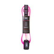 Ocean & Earth Sunset Moulded Leash 6ft – Pink
