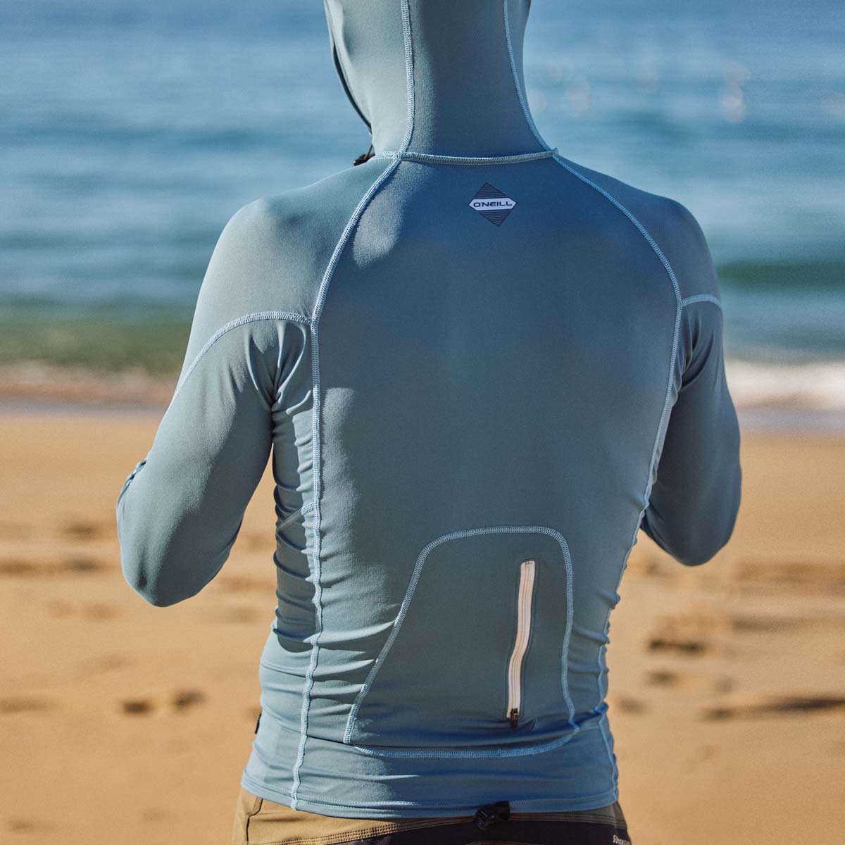 Likras krekls ar kapuci O'Neill Hyperfreak Skins L/S Rash Guard w/Hood – IR5