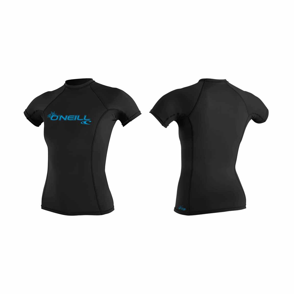 O'Neill WMS Basic Skins SS Rash Guard – Black 002