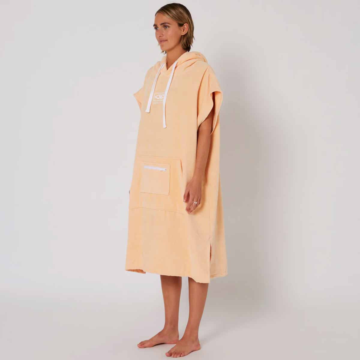 Ocean & Earth Ladies Hooded Poncho – Peach
