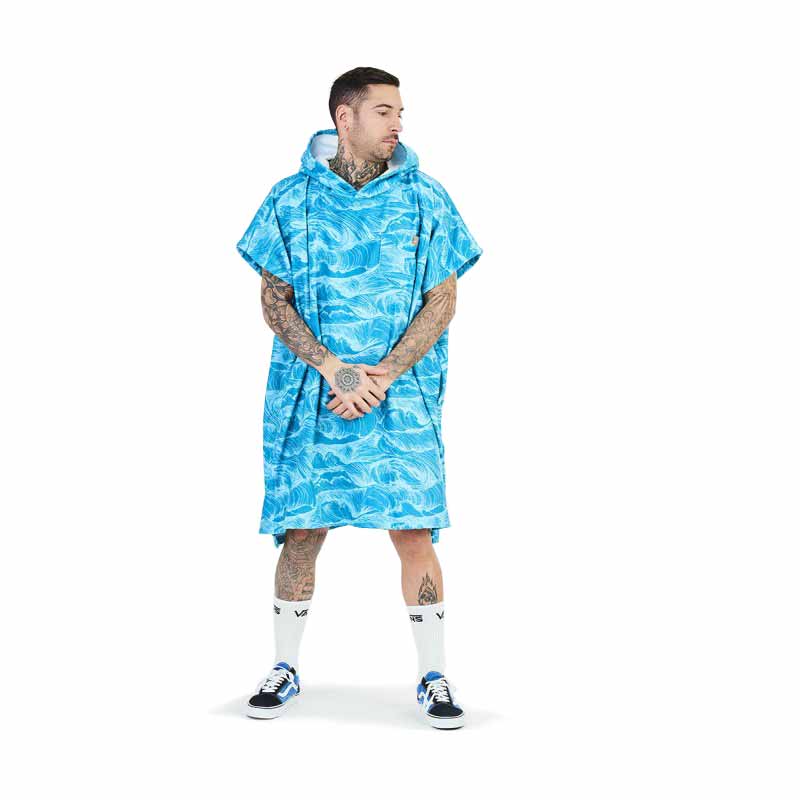 After Essentials Poncho Towel – Ocean Blue