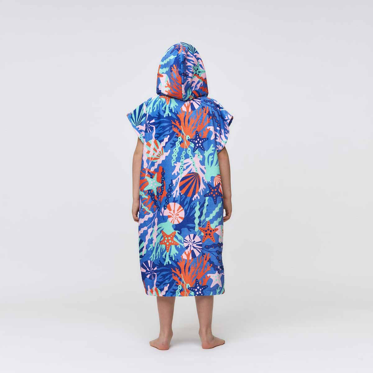 After Essentials Kids Poncho Towel – Coral Reef