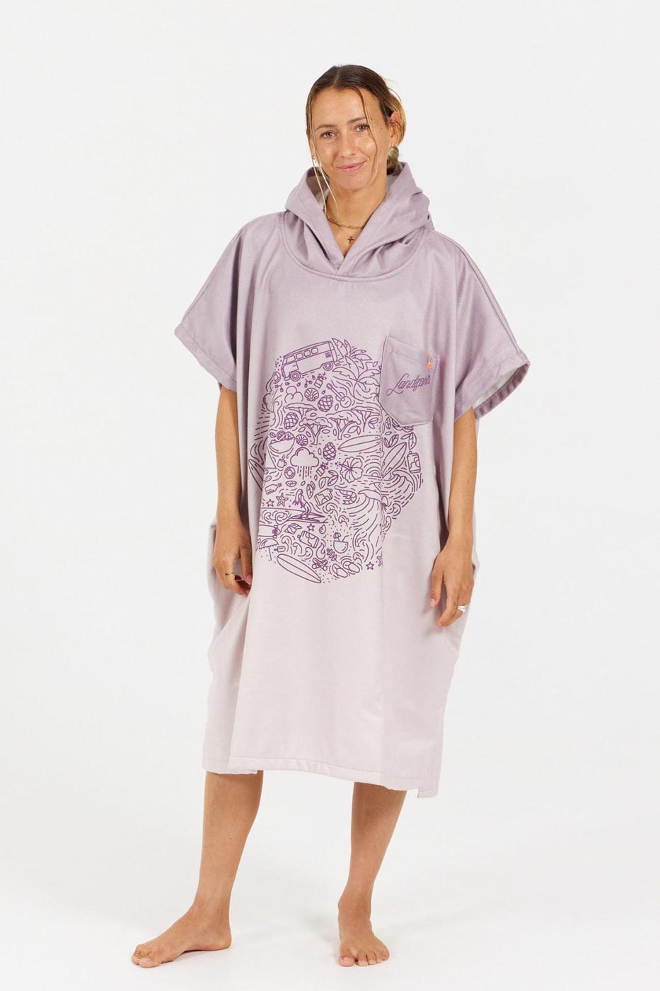After Essentials Mind Set Landifornia Poncho Towel