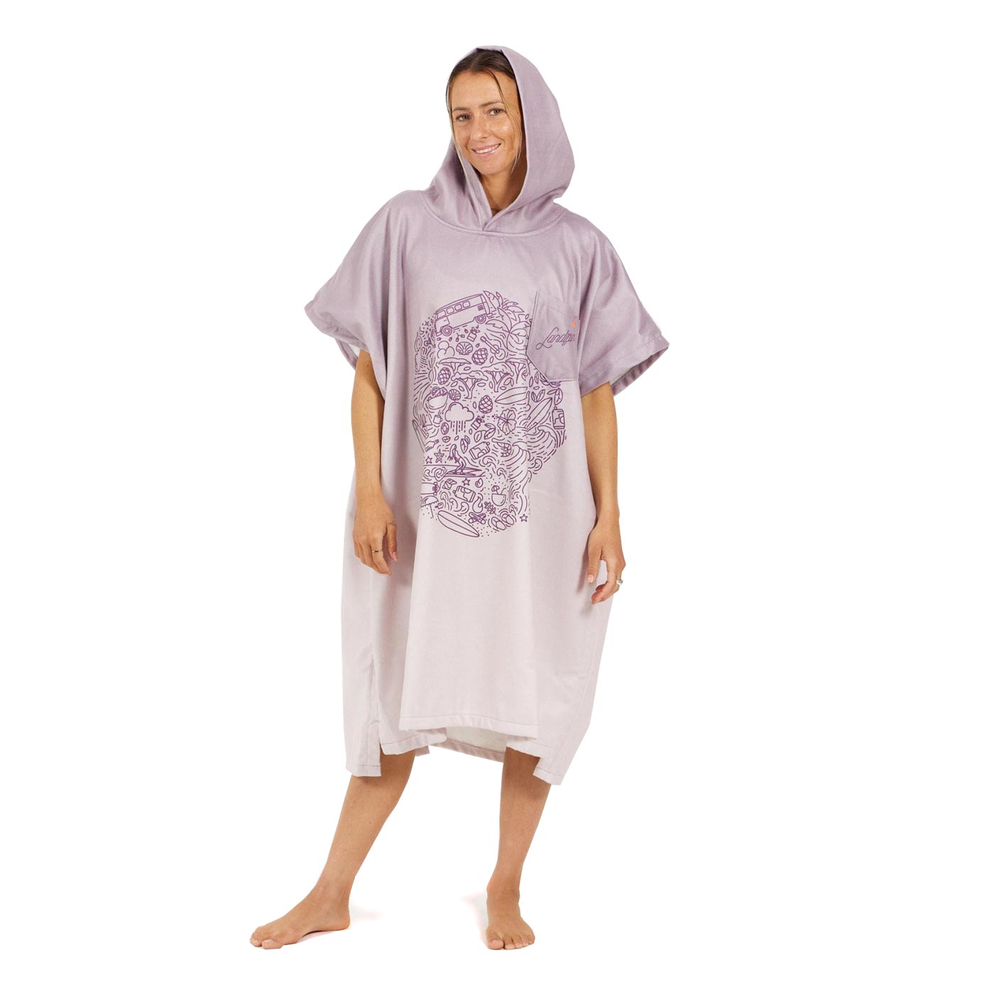 After Essentials Mind Set Landifornia Poncho Towel