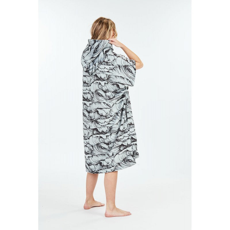 After Essentials Poncho Towel – Ocean Dark Gray