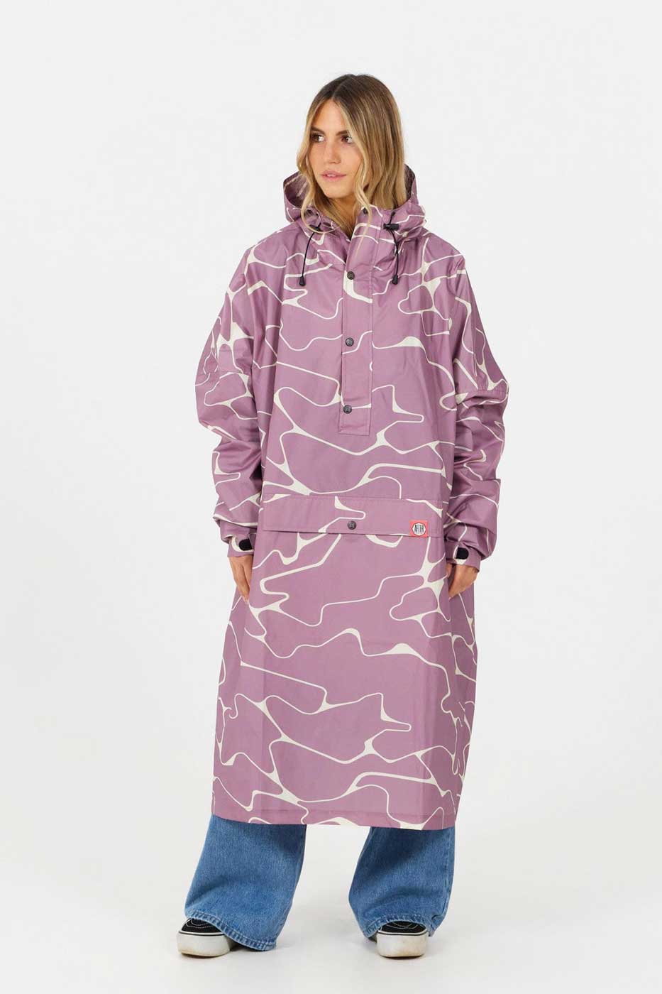 After Essentials Rain Poncho – Dusty Rose
