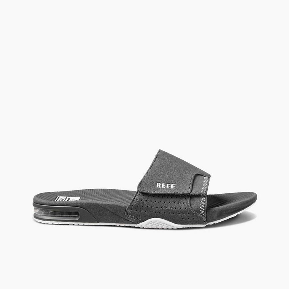 Reef Men's Fanning Slide Sandals – Black/Silver