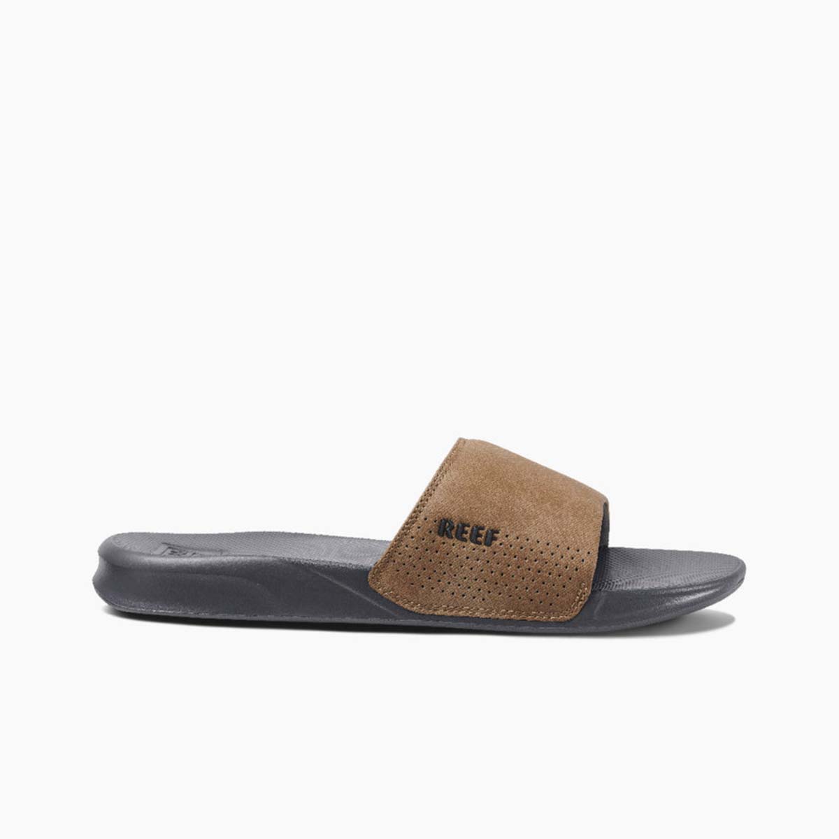 Reef Men's One Slide Sandals – Gray/Tan