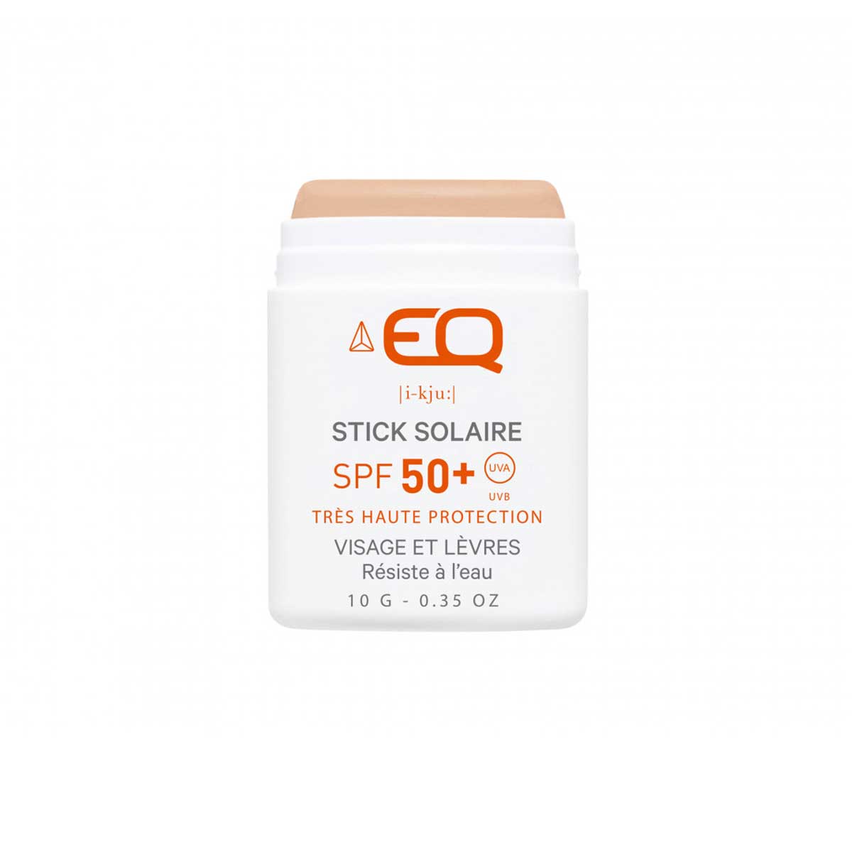 Saules auzsargzīmulis sejai EQ Sun Stick SPF50+ Bio – bēšīgs
