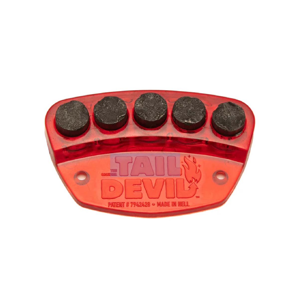 Skateboard Tail Devil Spark Plate – Red