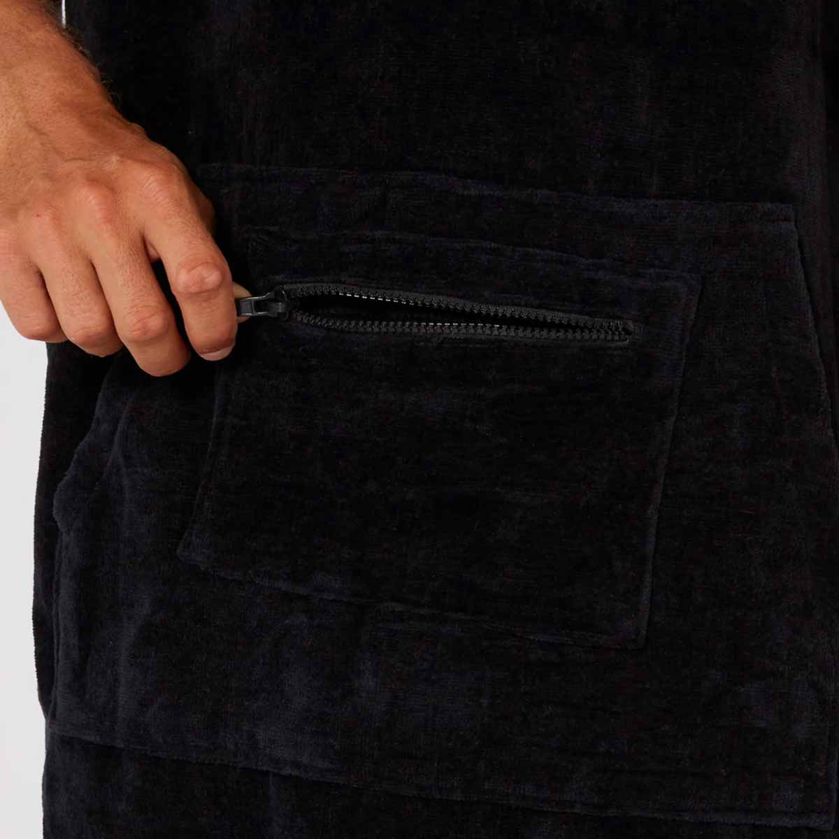 Ocean & Earth Corp Hooded Towel Poncho - Black