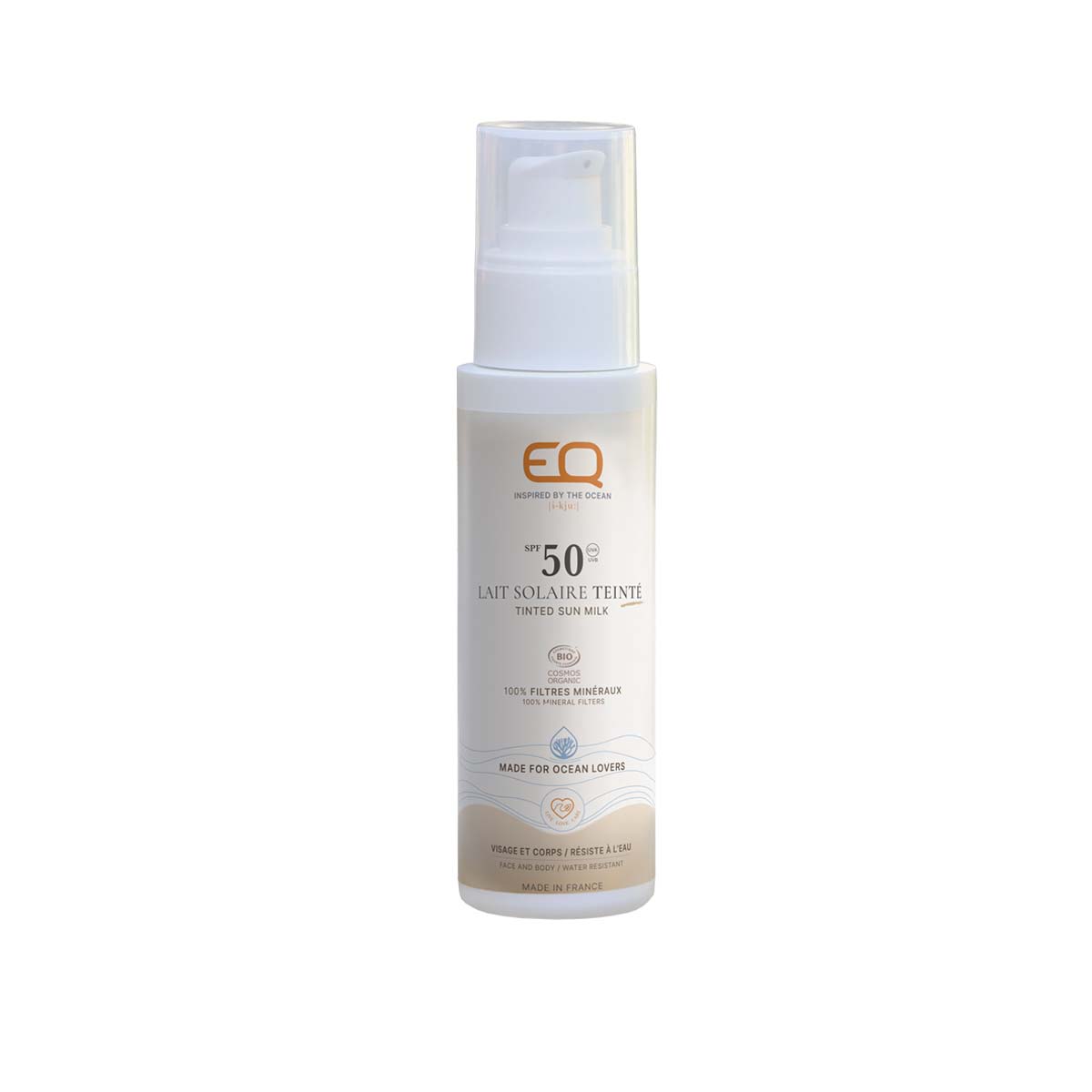 Saules aizsargkrēms EQ Tinted Sun Milk SPF50 Bio Cosmos - 50ml