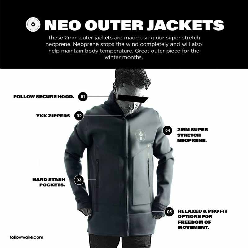 Follow Layer 3.1 2 Twelker Neo Hoodie Jacket - Charcoal