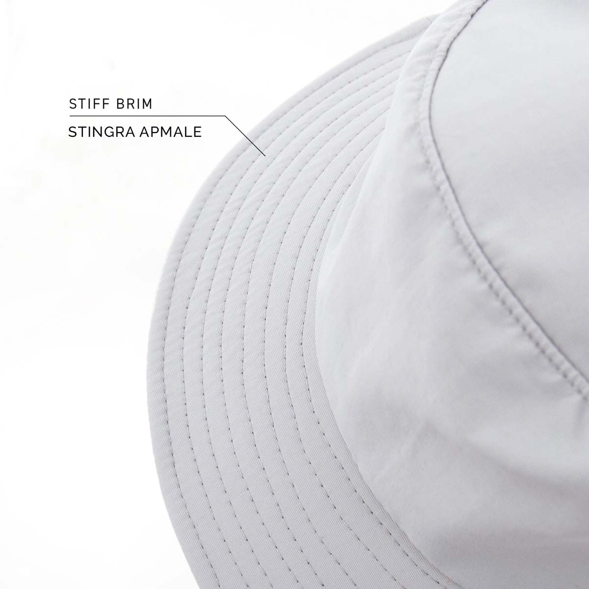 Ocean & Earth Indo Stiff Peak Surf Hat – Gray
