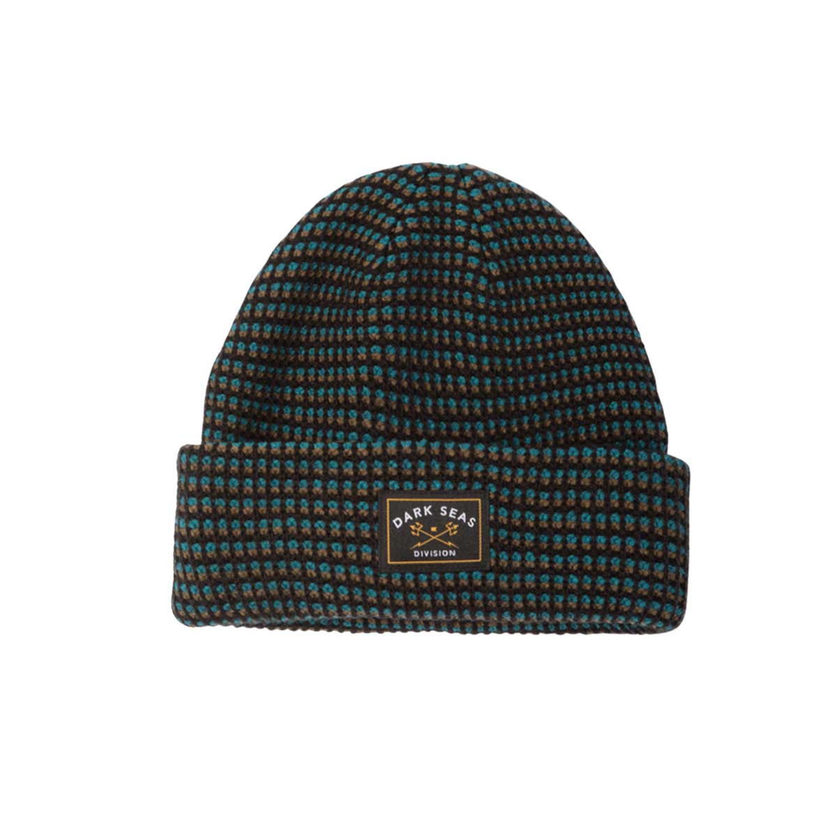 Vilnas cepure Dark Seas Bateman Beanie – melna ar zilu