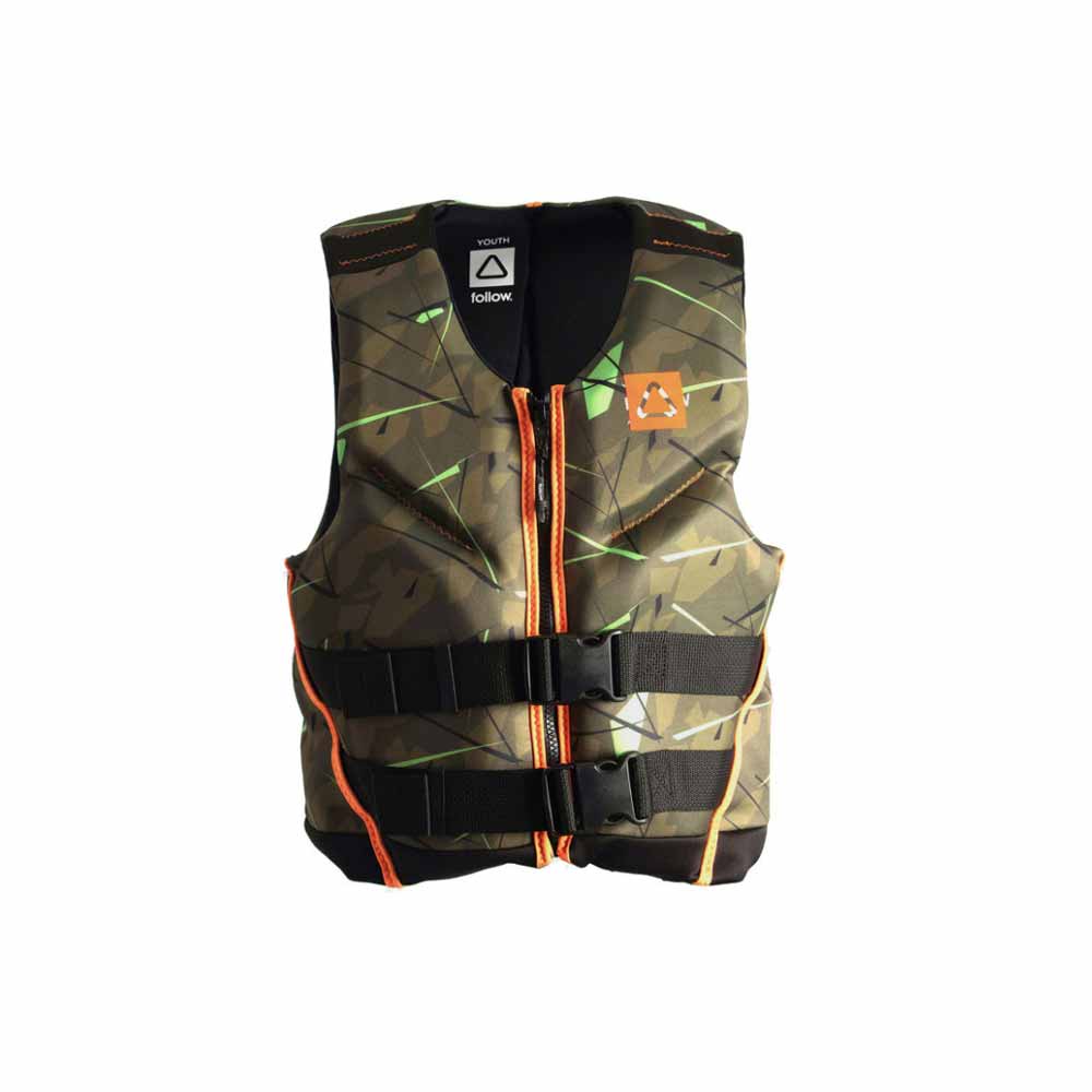 Follow Kids Pop ISO 50N Life Vest – Youth – Jungle