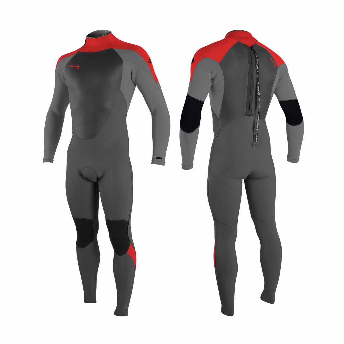O'Neill Youth Epic full 4/3 mm Wetsuit – Graphite/Smoke/Red HT8