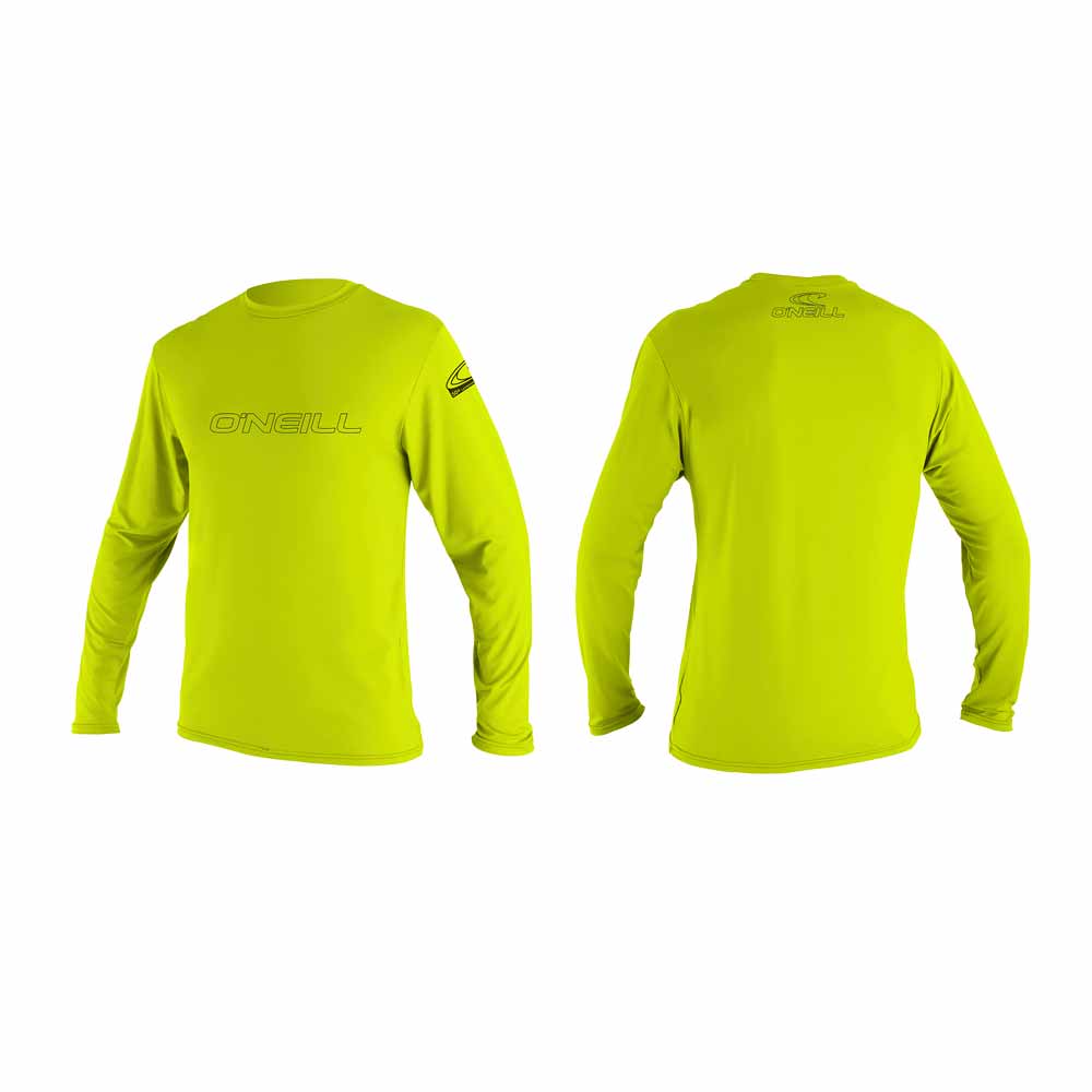 O'Neill Youth Basic Skins LS Sun Shirt – Lime