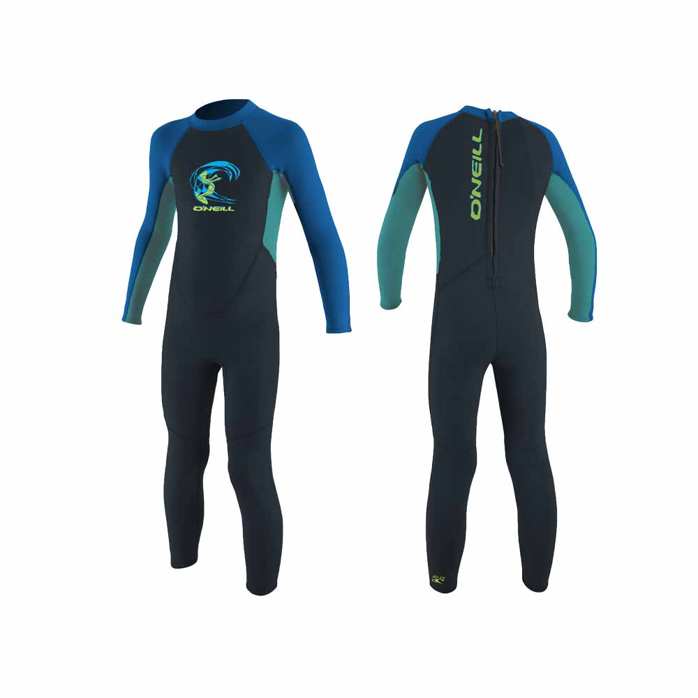 O'Neill Toddler Reactor Full 2 mm Wetsuit – Slate/Lightaqua/Ocean FQ2