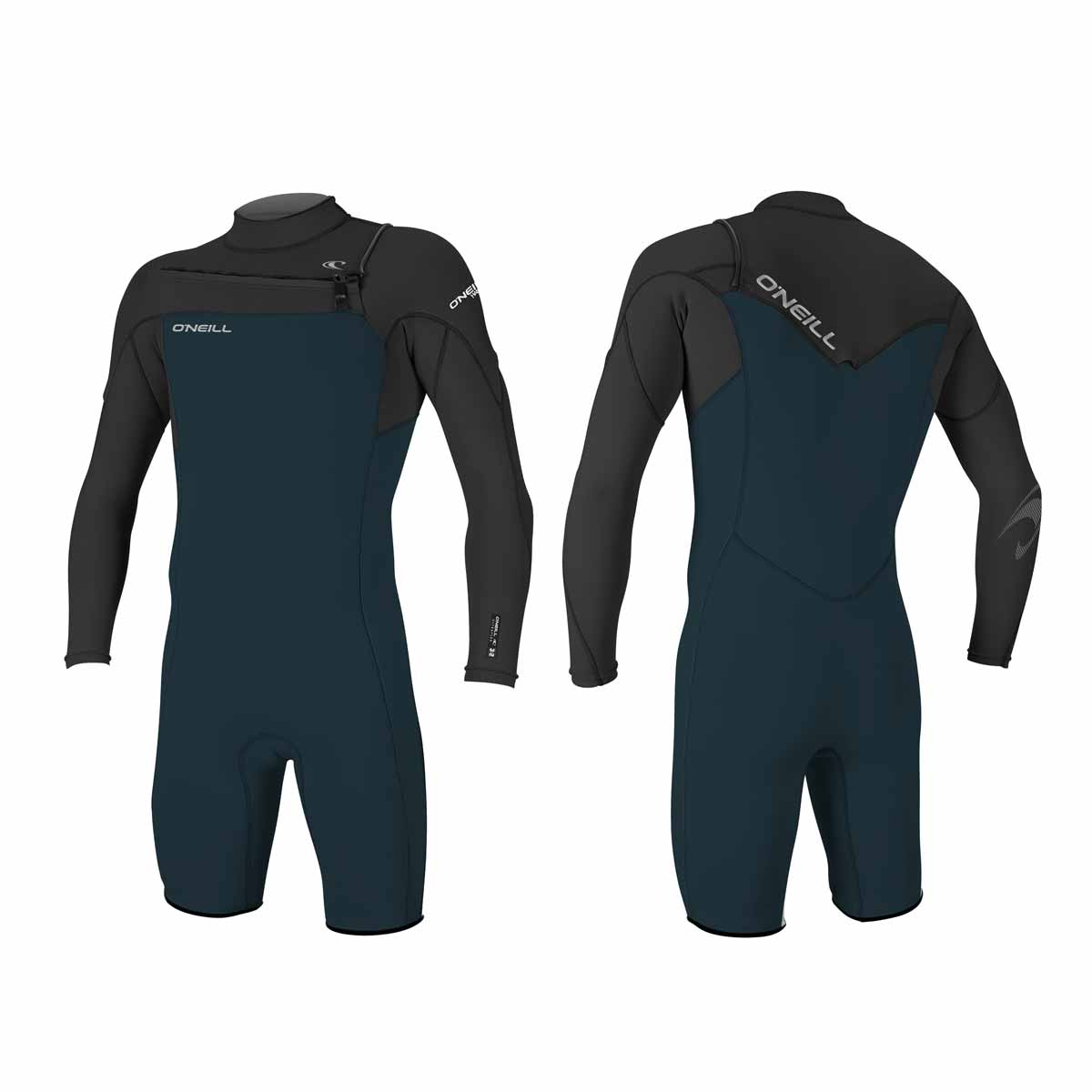 O'Neill Hammer 2mm Chest Zip L/S Spring Wetsuit – Slate / Black  EJ4