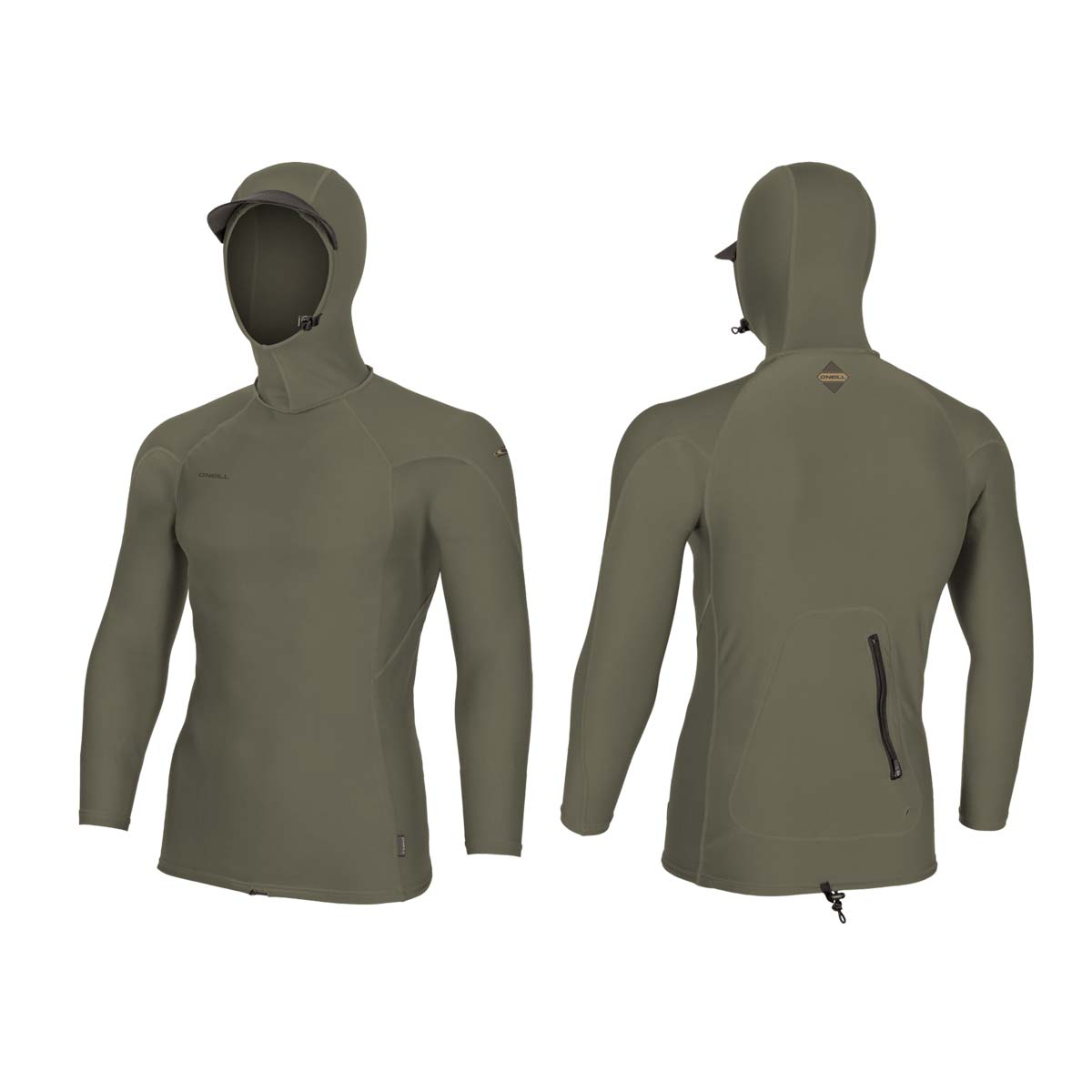O'Neill Hyperfreak Skins L/S Rash Guard w/Hood – Chimera IR5