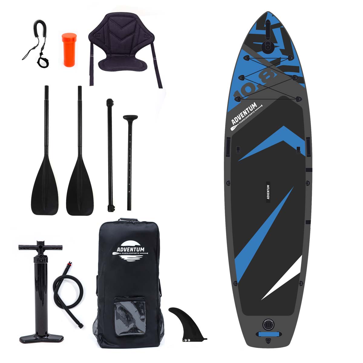 Inflatable SUP Board Package Adventum 10.8 – Gray 300L