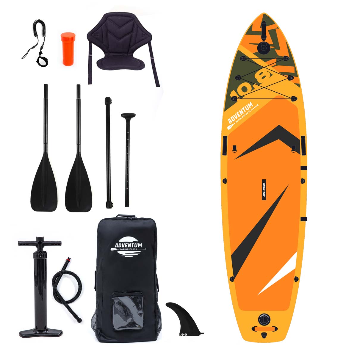 Inflatable SUP Board Package Adventum 10.8 – Orange 300L
