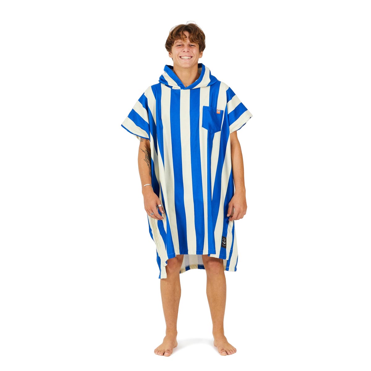 After Essentials Swim Club Poncho Towel – Blue