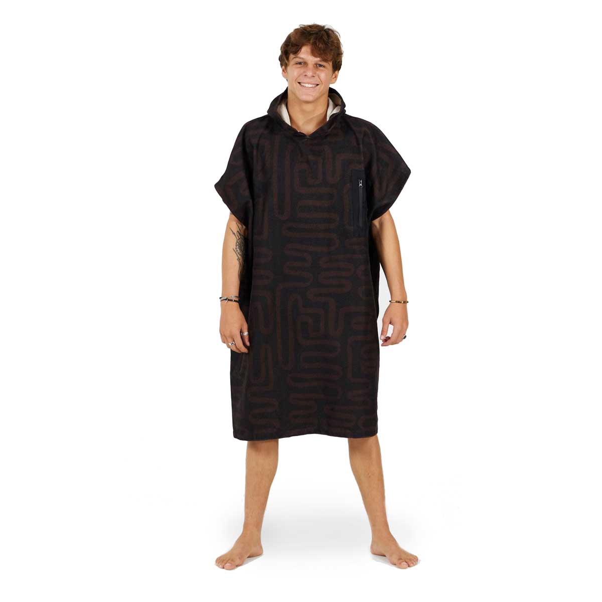 After Essentials Tech Pocket Poncho Towel – Black Snake