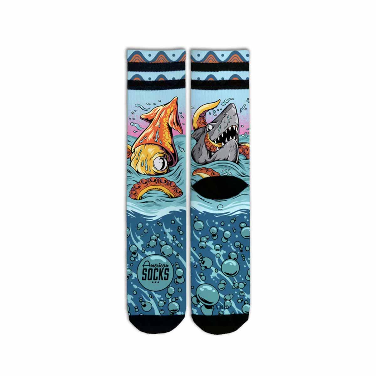 Pusgarās zeķes American Socks Mid High Seamonsters