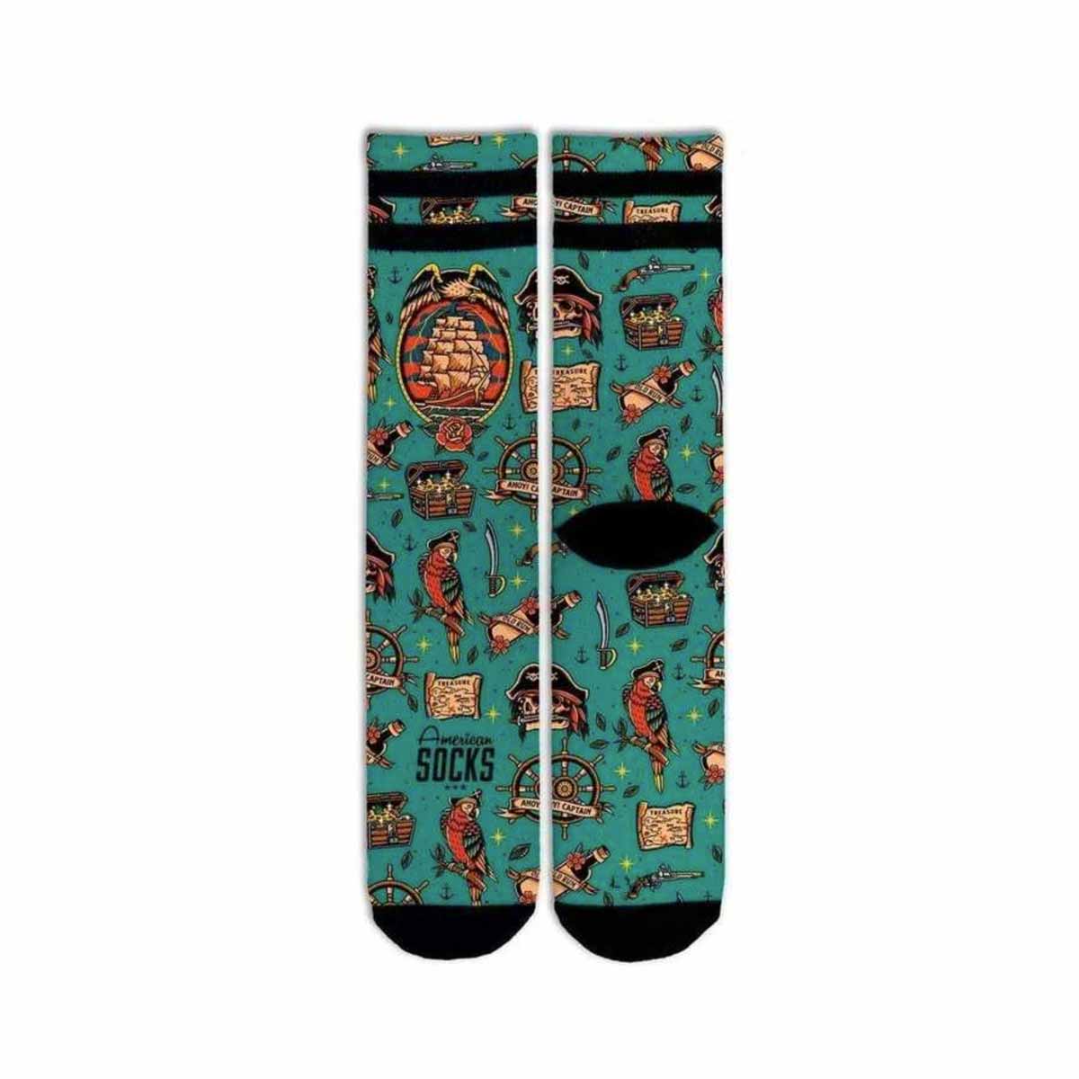 Pusgarās zeķes American Socks Signature Black Pearl